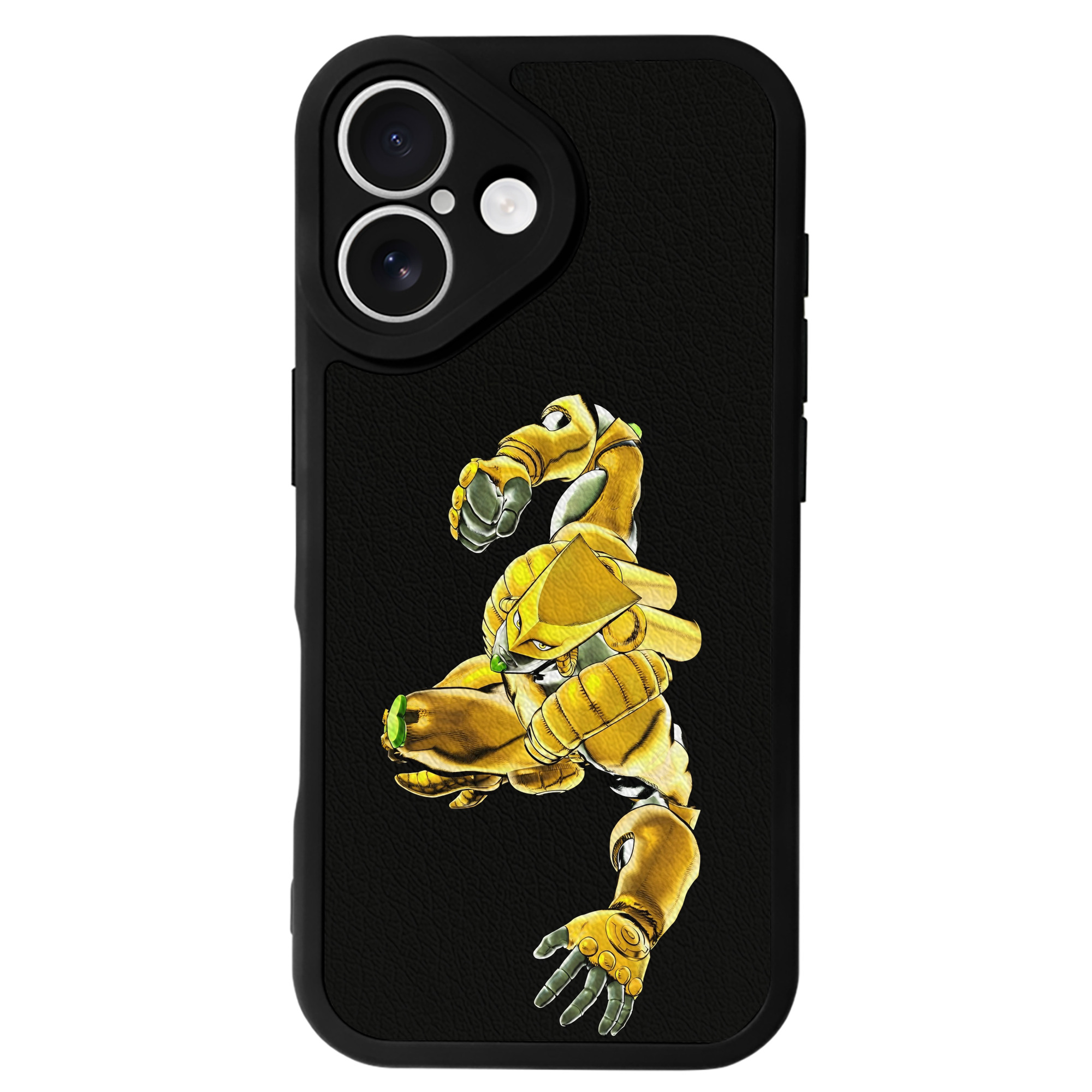（画像用） ジョジョの奇妙な冒険 ディオ?ブランドー JoJo's Bizarre Adventure Dio Brando 【iPhone 16シリーズ対応】シリコンスマホケース（レザー調） 材質：シリコン